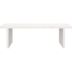 vidaXL Monitorstandaard 50x27x15 cm massief grenenhout wit