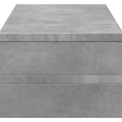 vidaXL Monitorstandaard 54x22x15 cm bewerkt hout betongrijs