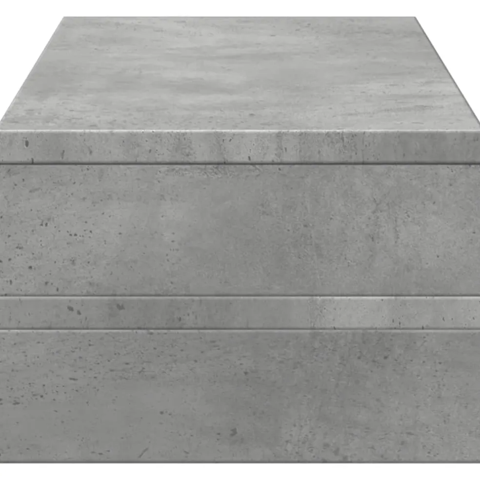 vidaXL Monitorstandaard 54x22x15 cm bewerkt hout betongrijs