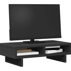 vidaXL Monitorstandaard 54x22x15 cm bewerkt hout gerookt eikenkleurig