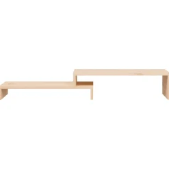 vidaXL Monitorstandaard (52-101)x22x14 cm massief grenenhout