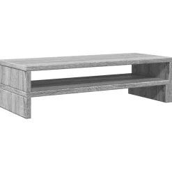 vidaXL Monitorstandaard 54x22x15 cm bewerkt hout grijs sonoma eiken