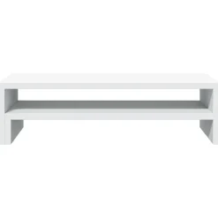 vidaXL Monitorstandaard 54x22x15 cm bewerkt hout wit