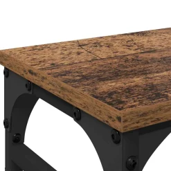 vidaXL Monitor Stand Oud hout 55 x 23 x 14 cm Bewerkt hout