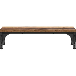 vidaXL Monitor Stand Oud hout 55 x 23 x 14 cm Bewerkt hout