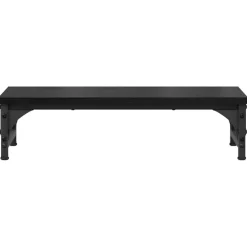 vidaXL Monitor Stand Zwart eiken 55 x 23 x 14 cm Bewerkt hout