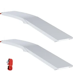 vidaXL Motorcycle Ramp 680 kg 2 st Zilver 680 kg Aluminium