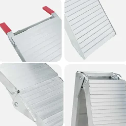 vidaXL Motorcycle Ramp 680 kg 2 st Zilver 680 kg Aluminium