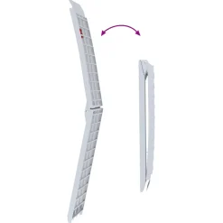 vidaXL Motorcycle Ramp 680 kg Zilver 680 kg Aluminium