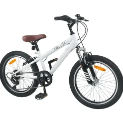 vidaXL Mountainbike 20 Inch 6-Snelheid voor 5-8 jaar oud Wit