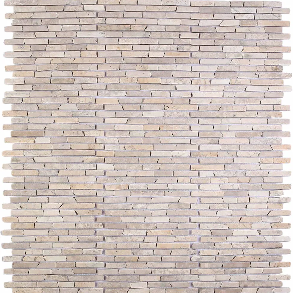 vidaXL Mozaïek Tegels Crèmekleurig 30 x 30 cm Marmer