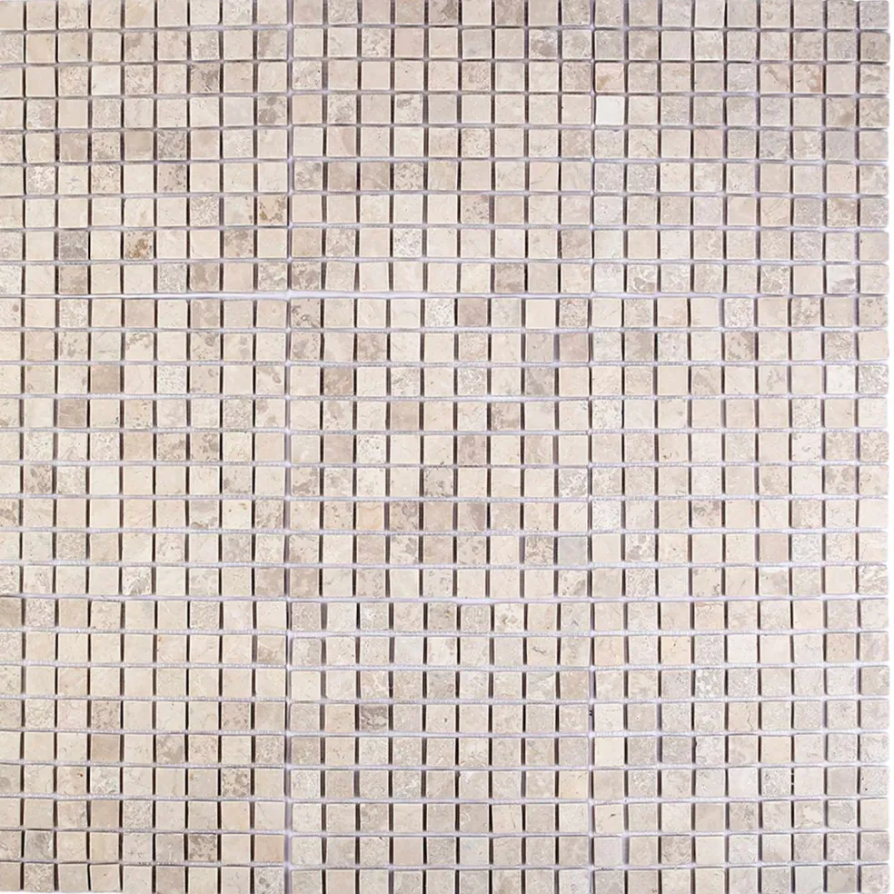 vidaXL Mozaïek Tegels Crèmekleurig 30 x 30 cm Marmer