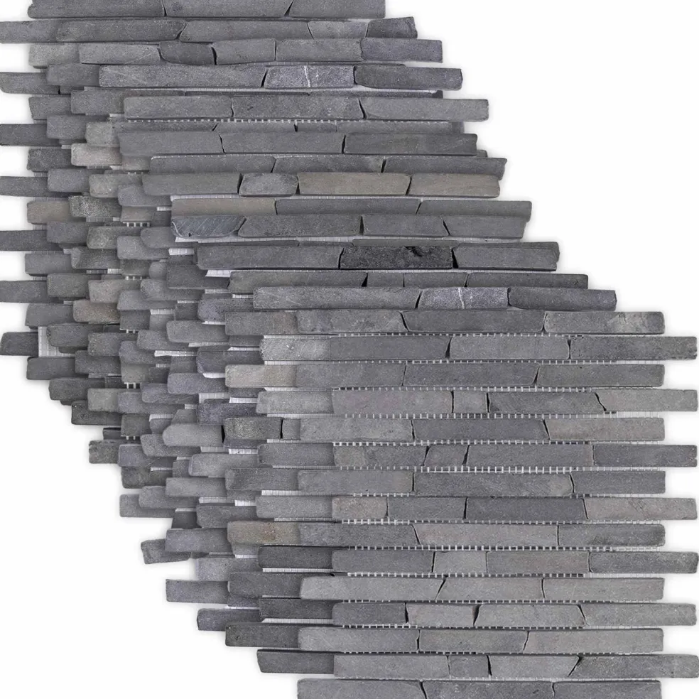 vidaXL Mozaïek Tegels Grijs 30 x 30 cm Marmer