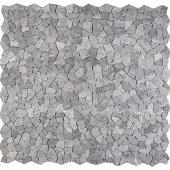 vidaXL Mozaïek Tegels Lichtgrijs 30 x 30 cm Marmer