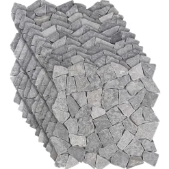 vidaXL Mozaïek Tegels Lichtgrijs 30 x 30 cm Marmer