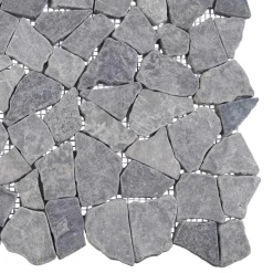 vidaXL Mozaïek Tegels Lichtgrijs 30 x 30 cm Marmer