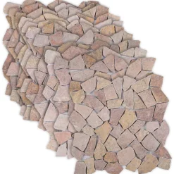 vidaXL Mozaïek Tegels Rood 30 x 30 cm Marmer