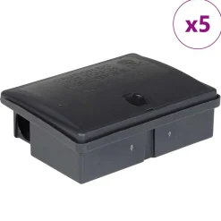 vidaXL Muizenvallen 5 st 13x10x4 cm zwart