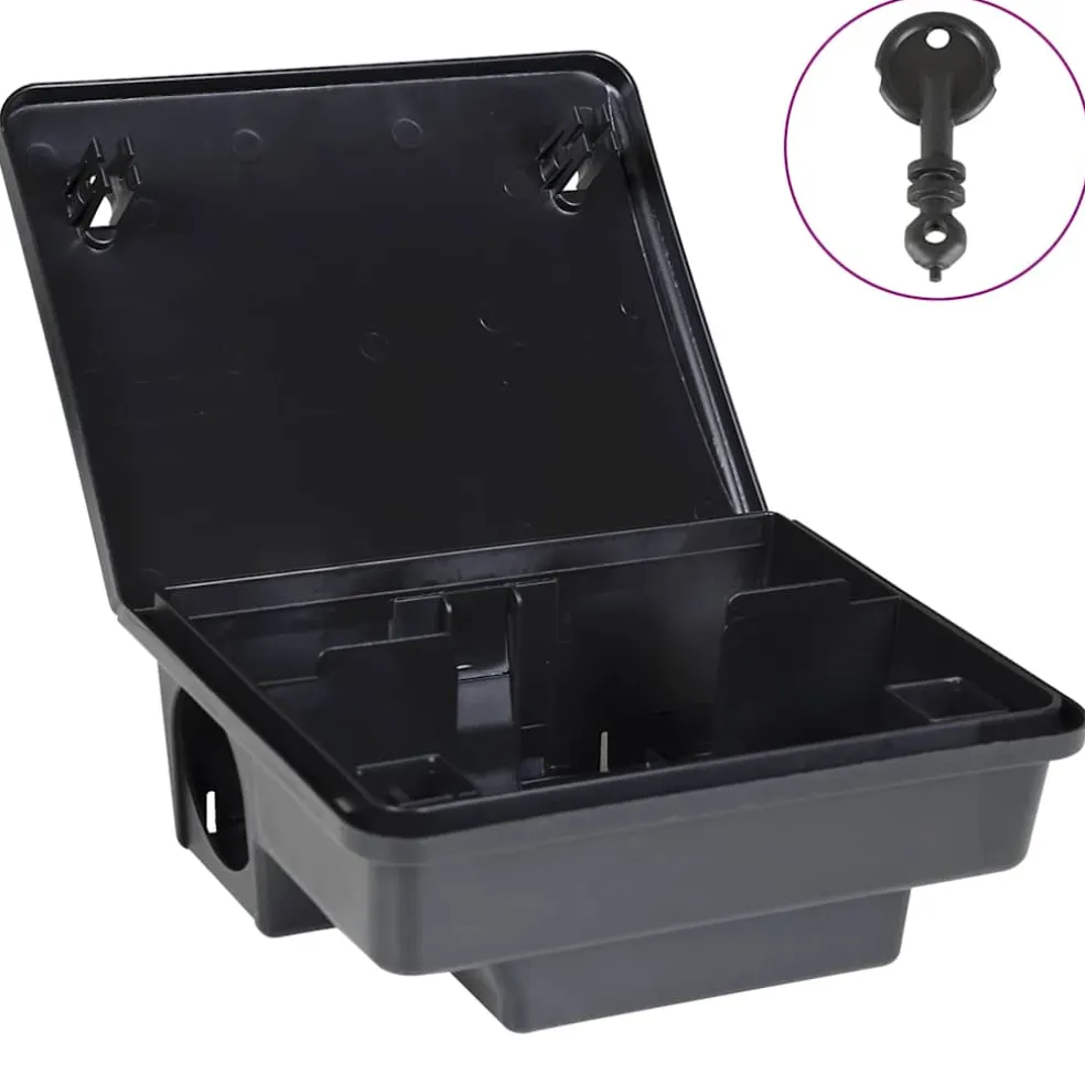 vidaXL Muizenvallen 4 st 23x19x9,5 cm zwart