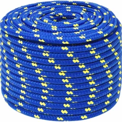 vidaXL Multifunctioneel gebruikstouw 12 mm 100 m Blauw PP