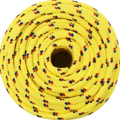 vidaXL Multifunctioneel gebruikstouw 12 mm 50 m Geel PP