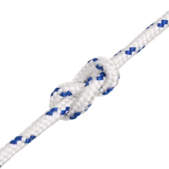 vidaXL Multifunctioneel gebruikstouw 10 mm 25 m Wit en Blauw PP