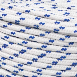 vidaXL Multifunctioneel gebruikstouw 10 mm 25 m Wit en Blauw PP