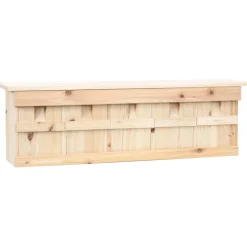 vidaXL Mussenhuis met 5 kamers 68x15x21 cm vurenhout