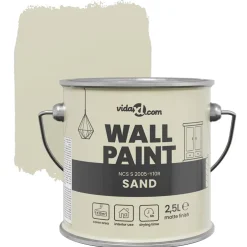 vidaXL Muurverf Bruin 2,5 L Wandprint