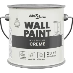 vidaXL Muurverf Bruin 2,5 L Wandprint
