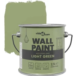 vidaXL Muurverf Groen 2,5 L Wandprint