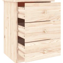 vidaXL Nachtkastje ALTA 41x35x55,5 cm massief grenenhout