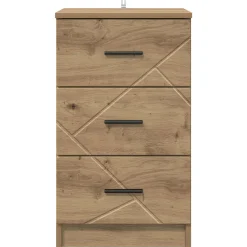 vidaXL Nachtkastje artisanaal eikenkleurig 38 x 38 x 66 cm