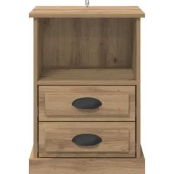 vidaXL Nachtkastje Artisan Eiken 36 x 43 x 60 cm Bewerkt hout