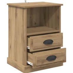 vidaXL Nachtkastje Artisan Eiken 36 x 43 x 60 cm Bewerkt hout