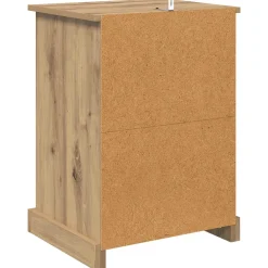vidaXL Nachtkastje Artisan Eiken 36 x 43 x 60 cm Bewerkt hout