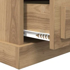 vidaXL Nachtkastje Artisan Eiken 36 x 43 x 60 cm Bewerkt hout