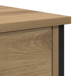 vidaXL Nachtkastje Artisan Eiken 34 x 35,5 x 45 cm Bewerkt hout