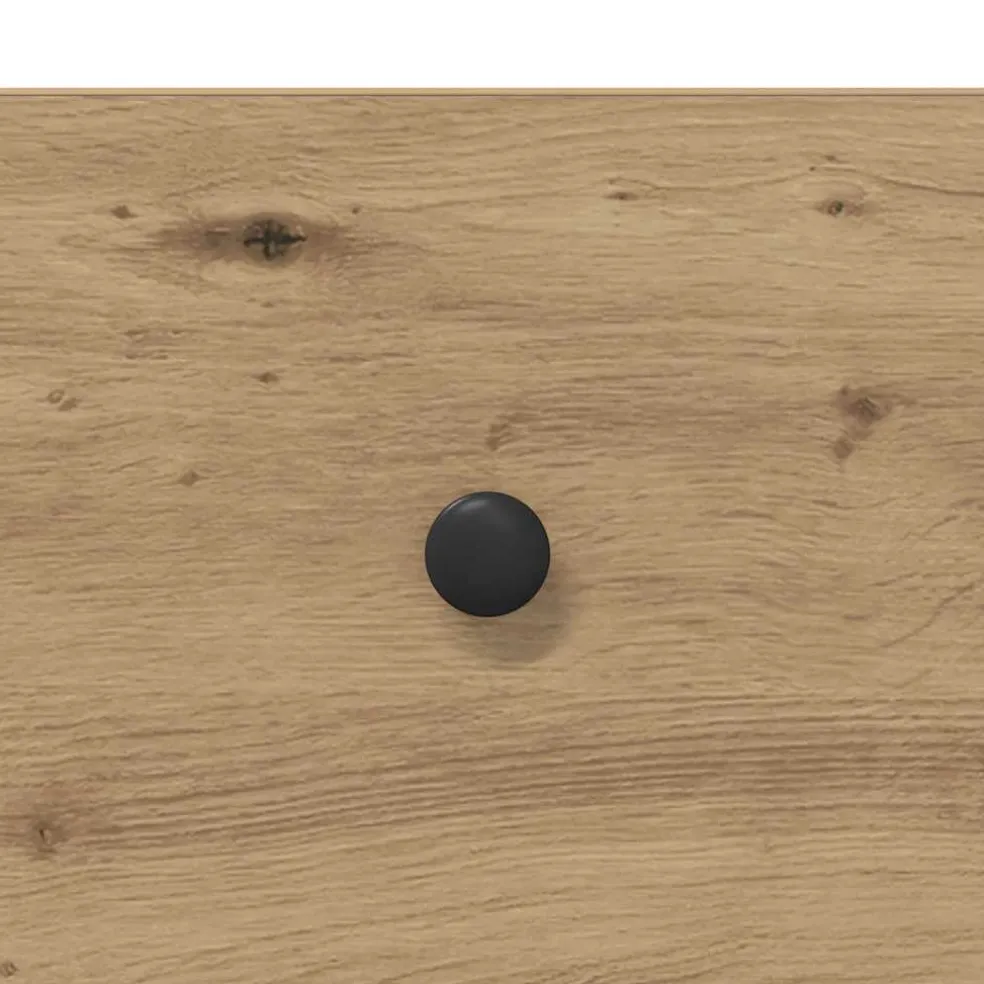 vidaXL Nachtkastje Artisan Eiken 34 x 35,5 x 45 cm Bewerkt hout