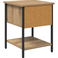 vidaXL Nachtkastje Artisan Eiken 34 x 35,5 x 45 cm Bewerkt hout