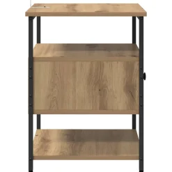 vidaXL Nachtkastje Artisan Eiken 40 x 42 x 56 cm Bewerkt hout