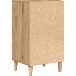 vidaXL Nachtkastje Artisan Eiken 40 x 35 x 70 cm Bewerkt hout