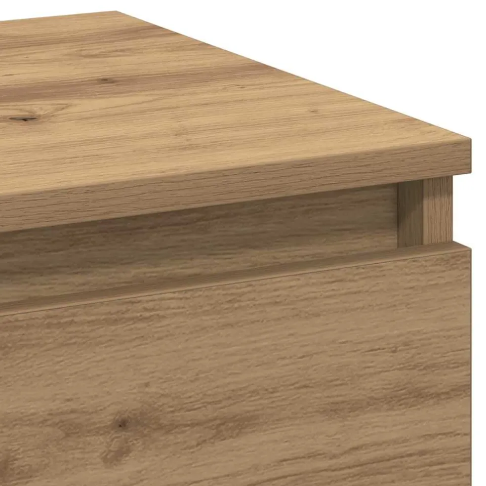vidaXL Nachtkastje Artisan Eiken 40 x 35 x 70 cm Bewerkt hout