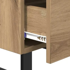 vidaXL Nachtkastje Artisan Eiken 40 x 35 x 47,5 cm Bewerkt hout