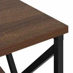 vidaXL Nachtkastje Bruin Eiken 41,5 x 40,5 x 55 cm Bewerkt hout