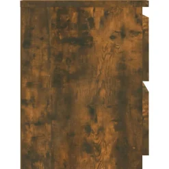 vidaXL Nachtkastje Gerookt Eiken 30x30x40 cm Engineered Wood