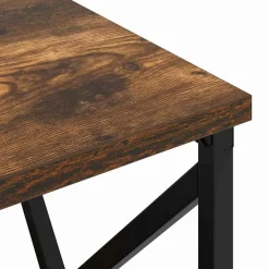 vidaXL Nachtkastje Gerookt eiken 40 x 31 x 60 cm Bewerkt hout