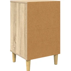 vidaXL Nachtkastje HEESCH Sonoma Eiken 36 x 33 x 60 cm Bewerkt hout