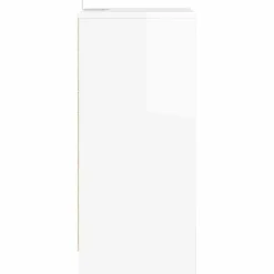 vidaXL Nachtkastje Hoogglans Wit 40 x 30 x 67 cm Bewerkt hout