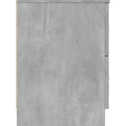 vidaXL Nachtkastje met 2 lades 40x36x50 cm betongrijs